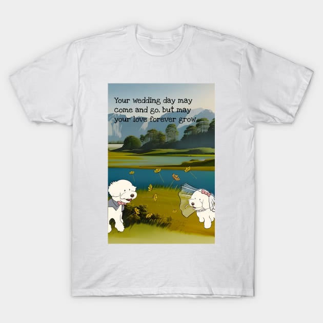 Dog Wedding T-Shirt by Cheeky BB